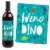 Big Dot of Happiness Roar Dinosaur - Dino Mite T-Rex Party Wine Bottle Label Stickers 4 Ct Perspective: left
