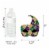 Big Dot of Happiness Mardi Gras - Masquerade Party Shaped Thank You Cards & Envelopes 12 Ct Perspective: left
