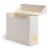 U-Brands® Flip Top File & Storage Box -Texture Paper Wrapped Perspective: left