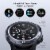 Letsfit Letscom Heart Rate Monitor and Step Counter Smart Watch - Black Perspective: left