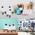 5  Mini Black Wood Display Easel (12 Pack), A-Frame Artist Painting Party Tripod Easel Perspective: left