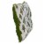 Northlight Woodland Trees Christmas Throw Pillow - 15 - Green and White Perspective: left