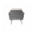 Alfresco Home Castlewood 4-piece Resin Wicker Seating Group in Stone Gray Perspective: left
