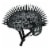 Raskulls Black Doodle Bike & Skate Helmet Perspective: left