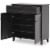 Baxton Studio FP-02LV-Espresso Calvin Espresso Shoe-Storage Cabinet - 33.38 x 30.75 x 14.63 i Perspective: left