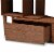 Baxton Studio Haversham Entertainment Center in Dark Walnut Perspective: left