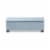 Roanoke Storage Bench in Light Blue Perspective: left