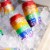 House Wine Rose Bubbles Rainbow Edition Sparkling Wine Perspective: left