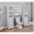 Dorset 27 W x 29 H Wall Mounted Bath Storage Cabinet with Two Open Shelves Perspective: left