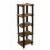 Alaterre Furniture Pomona 48  Metal and Solid Wood Bath Floor Storage Shelf Perspective: left