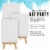 4  x 6  Stretched Canvas with 8  Mini Wood Display Easel Kit, 12 Pack - Artist Tabletop Stand Perspective: left