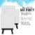 3  x 3  Stretched Canvas with 5  Mini Black Wood Display Easel Kit, 12 Pack - Tabletop Stand Perspective: left