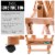 Extra Large Double Mast Wooden H-Frame Studio Floor Easel with Artist Storage Tray Perspective: left