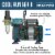 12 Color Cake Decorating Airbrushing System Kit - Gravity & Siphon Feed, Dual Fan Compressor Perspective: left
