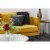 Moe's Home Collection Optic Metal Coffee Table with Bone Veneer Top in Yellow Perspective: left