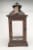 Home Locomotion  Large Rustic Wood Lantern Perspective: left