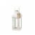 Home Locomotion Gable Medium White Lantern Perspective: left