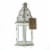 Home Locomotion 849179027063 Distressed Lantern, White - Small Perspective: left