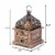 Aewholesale 10018059 8 in. Flip-Top Wood Lantern with Drawer Perspective: left