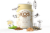 KOS Organic Vanilla Flavor Plant Protein Powder Perspective: left