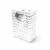 Large Metallic Silver Paper Gift Bags with Handles - 10x13x5" 12 Perspective: left