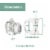 ZenToes Gel Toe Separators - Overlapping Toes, Bunion Corrector and Spacer - 4 Pack (Clear) Perspective: left
