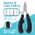 ZenToes Toe Nail Clipper Professional Pedicure Tools Set for Thick and Ingrown Toenails Perspective: left