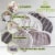 WeeSprout Unisex Organic Towel Cotton Burp Cloths, Ultra-Absorbent Layers, Neutral, Set of 4 Perspective: left