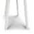 Viola 44  Rectangular Italian Carrara White Marble Writing Desk with White Legs Perspective: left