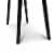 Viola 44  Rectangular Italian Carrara White Marble Writing Desk with Black Legs Perspective: left