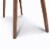 Viola 44  Rectangular Italian Carrara White Marble Writing Desk with Walnut Legs Perspective: left