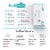 KubWipes 100% Natural Cotton Dry Wipes. Soft & Sensitive Cotton Tissues Pack of 6 - 360 Wipes Perspective: left