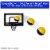 Botabee 4  Foam Mini Soft Basketballs, 2 Pack | Safe & Quiet Perspective: left