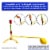 Botabee 6 Pack Foam-Tipped Rocket Launcher Refills for Stomp Rocket® Ultra Perspective: left