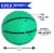 Botabee 5  Glow in Dark Mini Basketballs, 2 Pack | Blue & Green Perspective: left