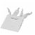 Occasionall Extra Small White Embossed Diamond Pattern Paper Bags with Handle 12PK 4x2.75x4.5 Perspective: left