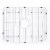 ALFI Brand ABFC2420-W White  Curved Apron 24  x 20  Single Bowl Fireclay Farm Sink with Grid Perspective: left