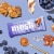 Mosh® Blueberry Almond Crunch Brain + Body Fuel Nutrition Bar Perspective: left