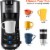 Sincreative Single Serve Coffee Maker Cappuccino Machine with Milk Frother, Blue Perspective: left
