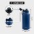 BOZ Stainless Steel Water Bottle XL - Two-Pack Bundle, Blue / Black, (1 L / 34oz) Wide Mouth Perspective: left
