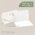Thank You Wedding Cards with Envelopes & Stickers, 100 Bulk Pack, Gold Foil Perspective: left