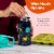 BOZ Kids Insulated Water Bottle with Straw Lid, Stainless Steel Double Wall Water Cup-Shark Perspective: left
