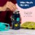BOZ Kids Insulated Water Bottle with Straw Lid, Stainless Steel Vacuum (Dinosaur) Perspective: left