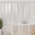 72&quot; W x 96&quot; H Clear PEVA Extra Heavy Weight Shower Liner - Liba Perspective: left