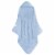 Baby Hooded Muslin Cotton Towel 2 pack Ultra Soft Warm Absorbent By Comfy Cubs (Sky Blue) Perspective: left
