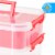 Bins  Things 2 Trays Red Stackable Storage Container Organizer Perspective: left