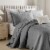 MarCielo 100% Cotton Oversized Bedspread Quilt Set Embroidery TK Perspective: left