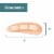 ZenToes Hammer Toe Straightener Corrector - Soft Gel Crests, Prevent Overlap - 4 Pack (Beige) Perspective: left