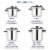Zavor EZLock Stainless Steel 10 Quart Pressure Cooker - Canning Ready w/ Dual Pressure Level Perspective: left