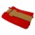 Occasionall Designer Red Paper Gift Wrap Bags with Handles Solid Colors Bulk 12 Pcs 10x5x13x5 Perspective: left